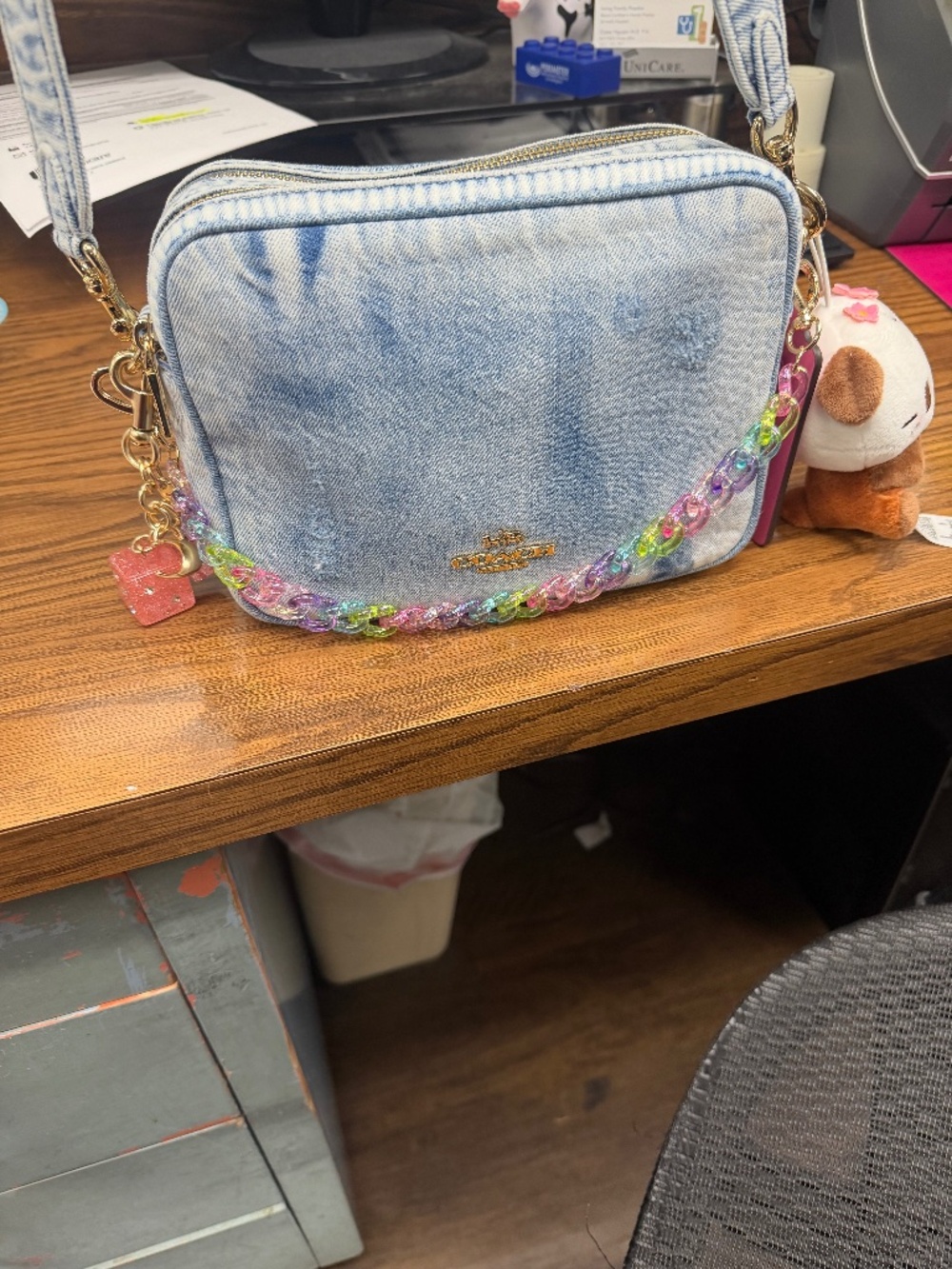 Coach Carey loved denim